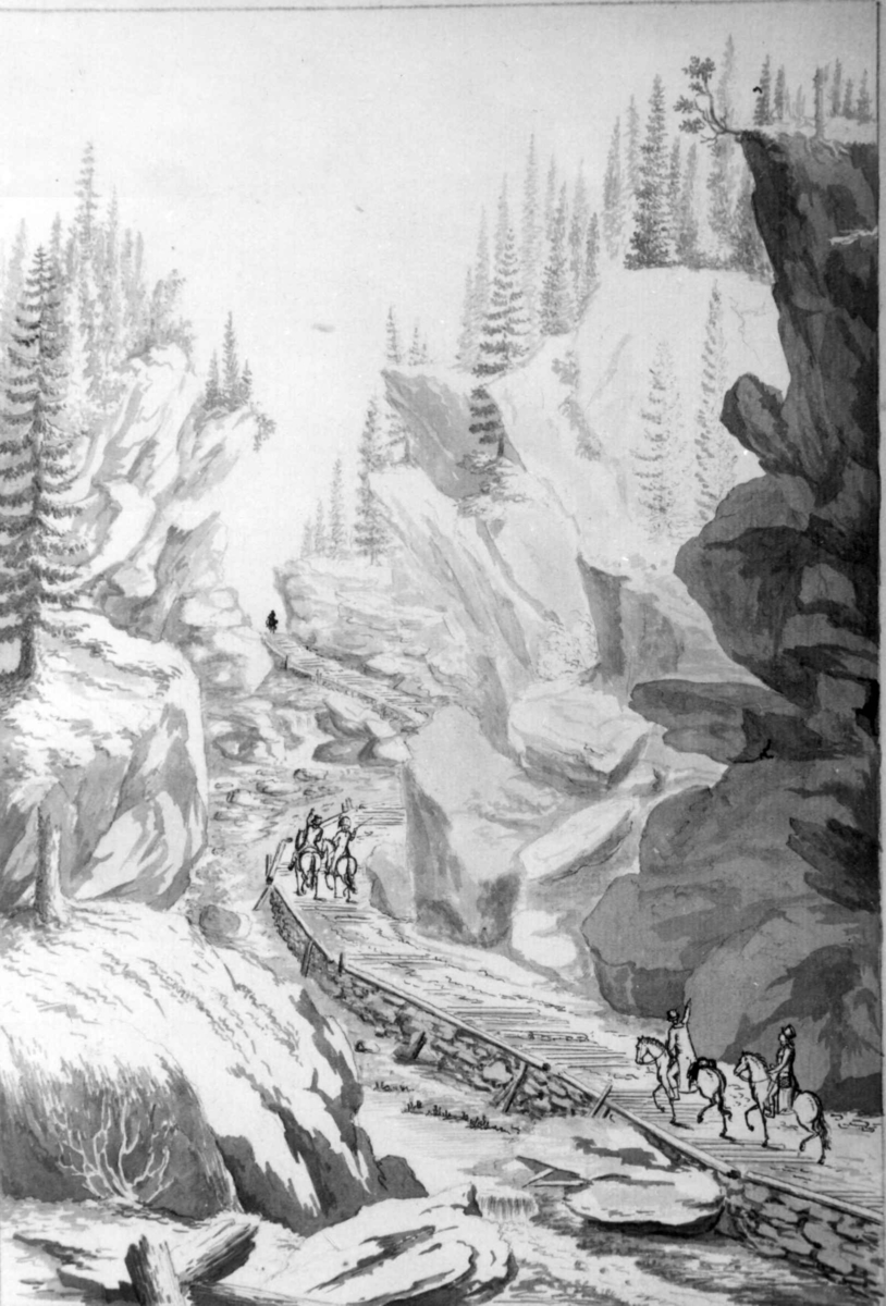 Ukjent sted
Fra skissealbum av John W. Edy, "Drawings Norway 1800".