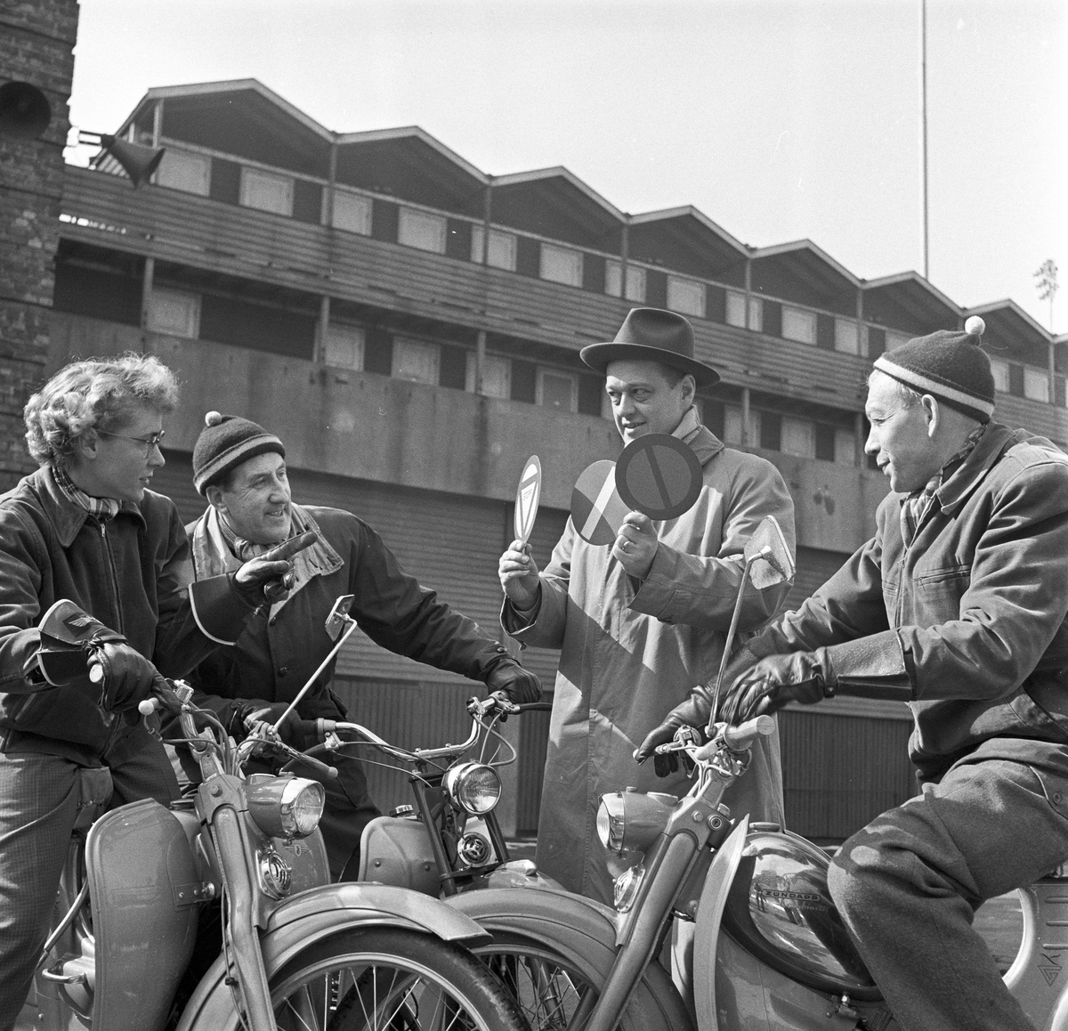 Serie. Moped-kurs. Fotografert 1959.

