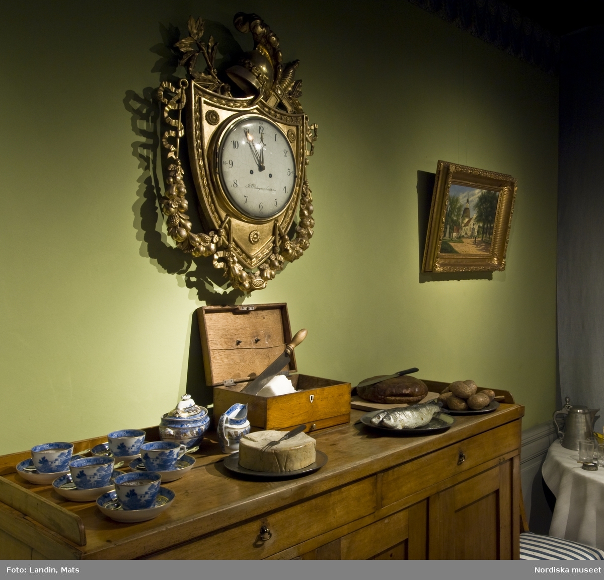 Nordiska museet utställning Dukade bord frukostbord 1800 tal