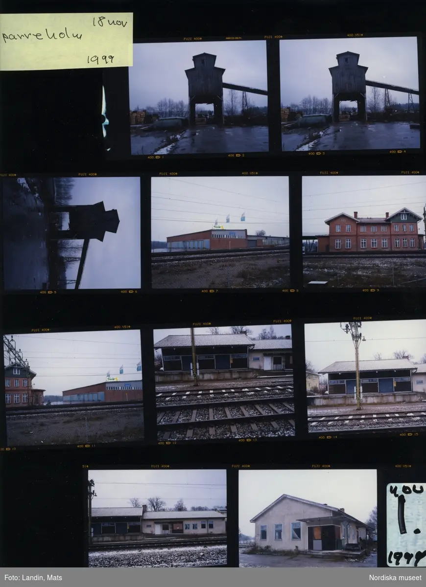 Sparreholm,  industrispår, industri, Järnväg. år 1999