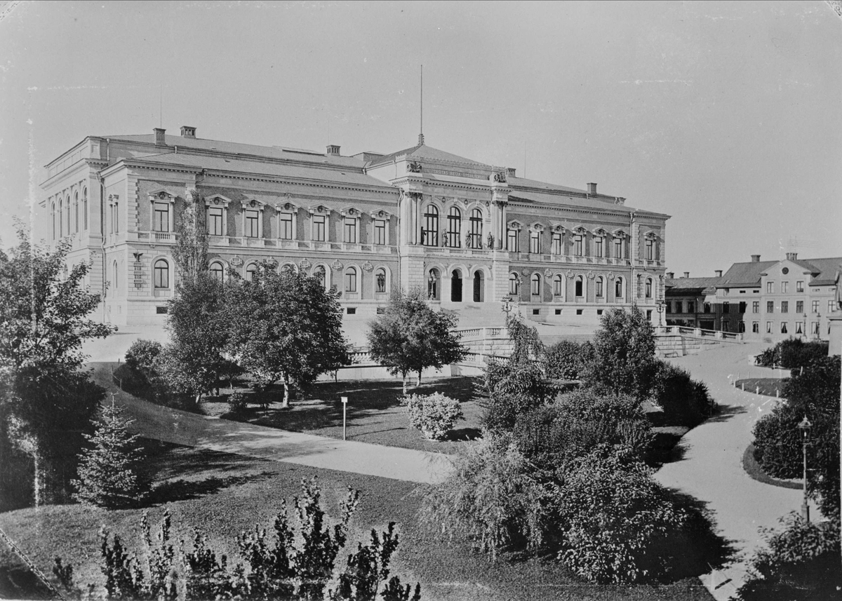 Universitetshuset och Universitetsparken, Uppsala 1901 - 1902