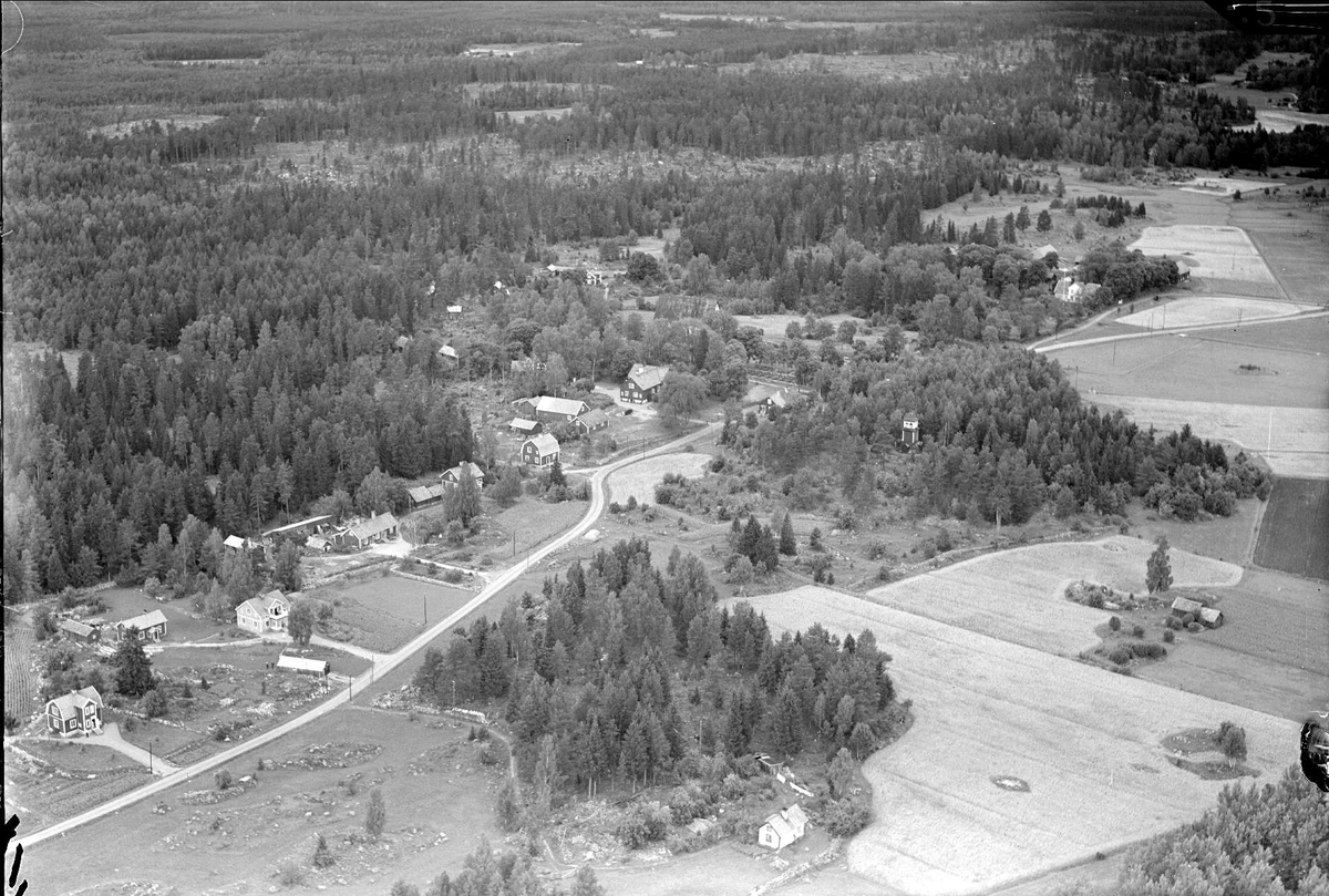 Flygfoto över Dannemora,  Dannemora socken, Uppland 1936