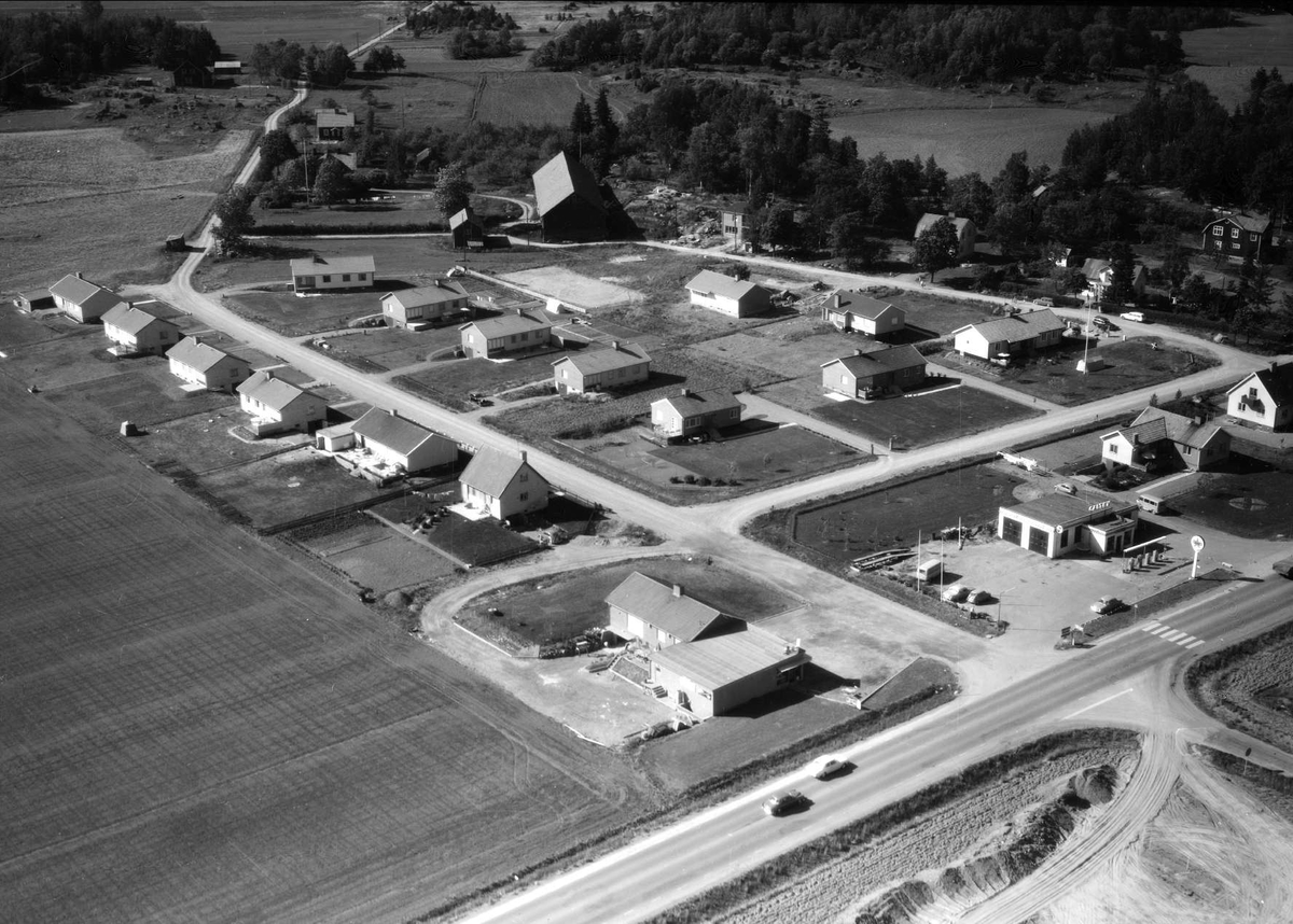 Flygfoto över Ramsta, Ramsta socken, Uppland 1966