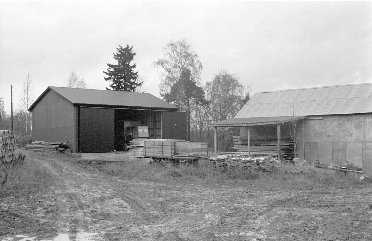 Maskinhall, Kibrunna 1:1, Ramsta socken, Uppland 1984