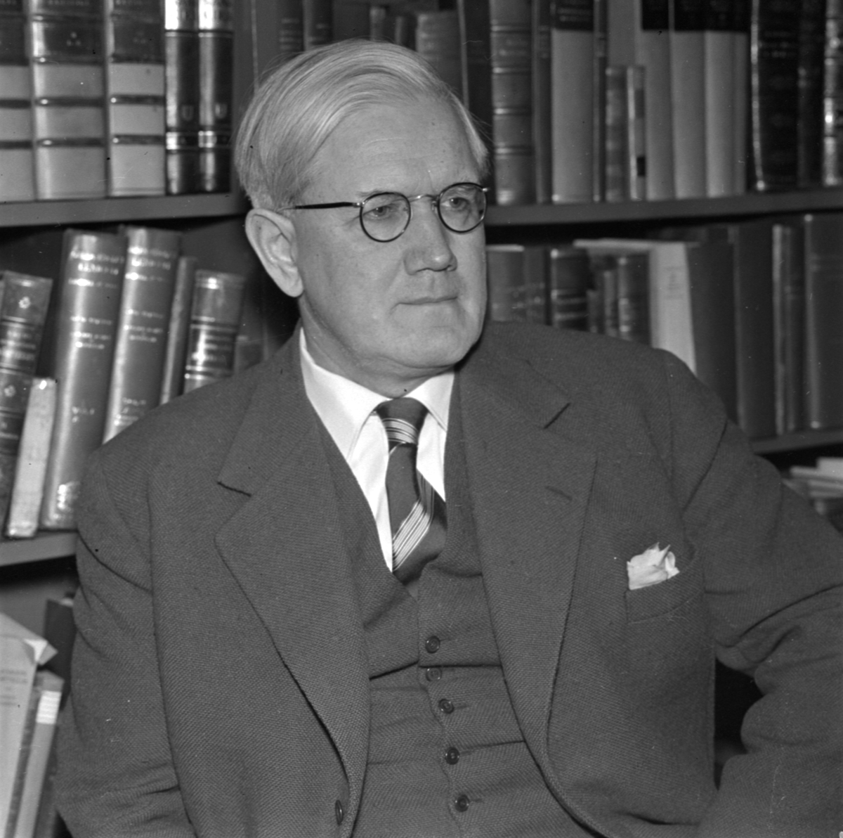 Professor Björn Collinder, Uppsala januari 1956