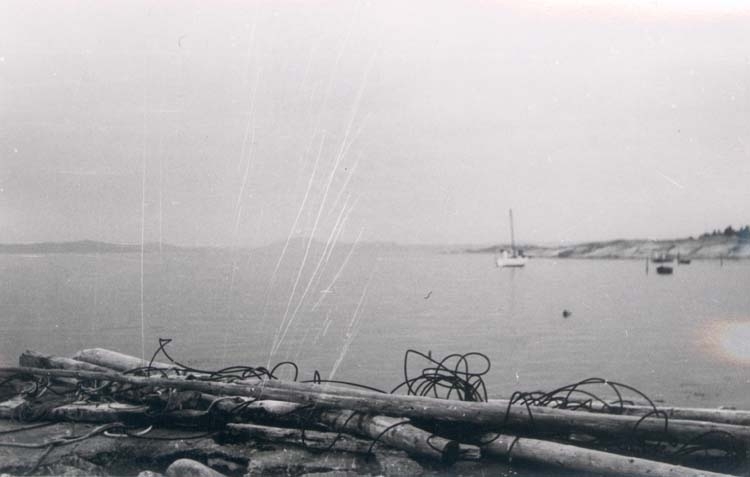 Berga strand på Tjörn 1958