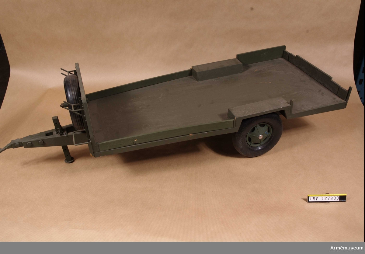 Modell av släpvagn