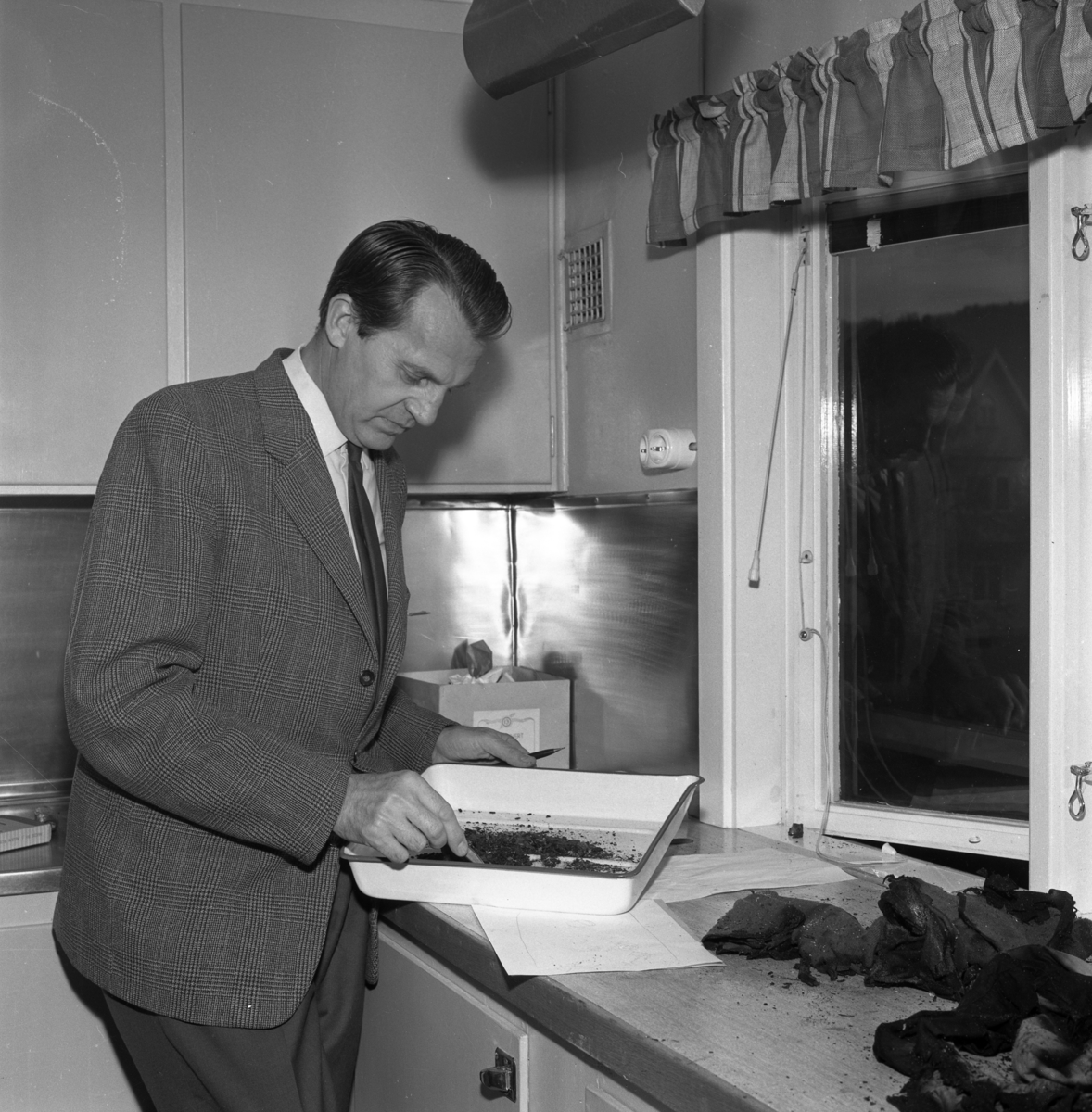 Polisman Sparv i arbete år 1962.
