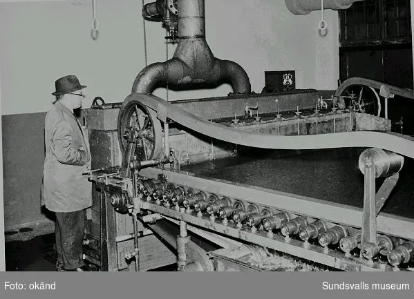 Pappsal 2 E. Övering Fritz Bolin vid Nensjö cellulosafabrik, som vid denna tid- slutet av 1950-talet - tillhörde Kramfors AB, SCA