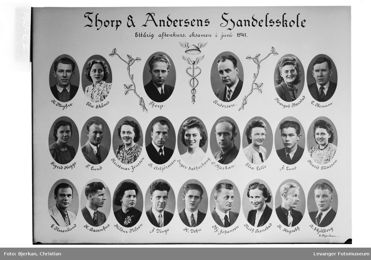 Thorp & Andersens Handelsskole, 1941