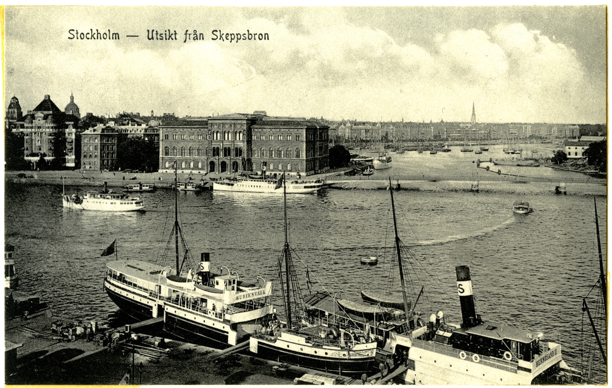 Utsikt från Skeppsbron.
