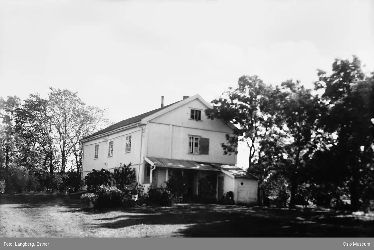 Ekeberg gård, bolighus, hage