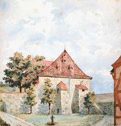 Rest av tårn på Akershus festning [akvarell]