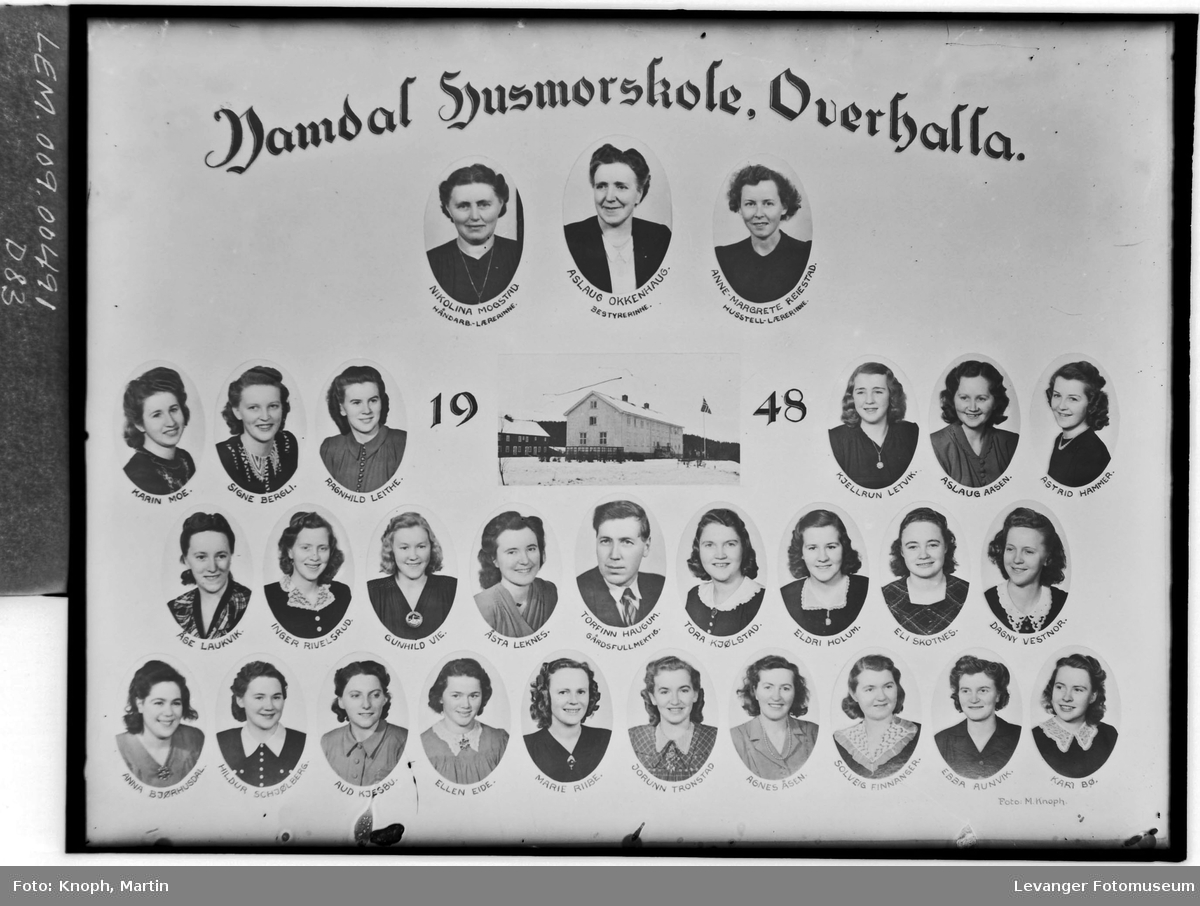 Namdal Husmorskole, Overhalla i 1948