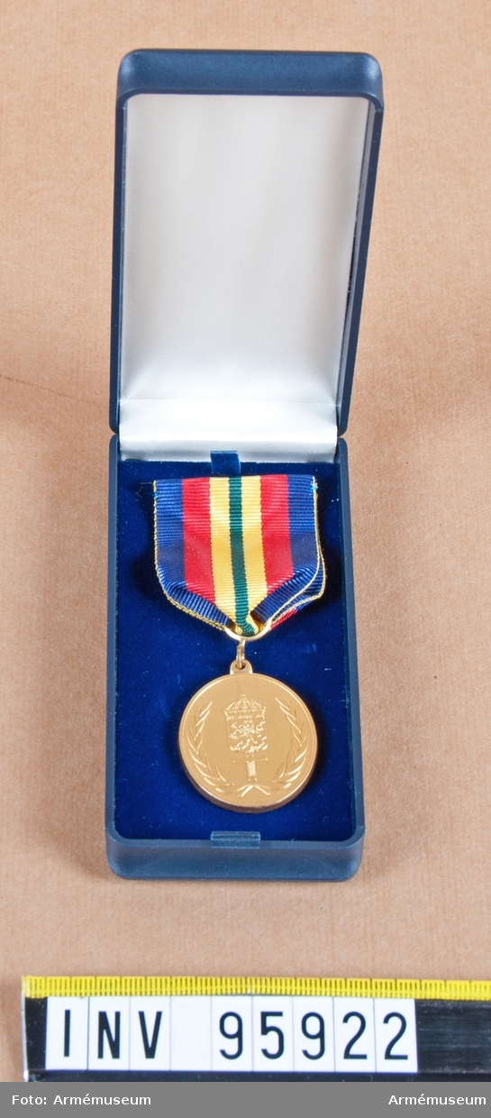 Södra militärdistriktets (MD S) förtjänstmedalj i guld, 8:e storleken (oval), 2001-2004.

Band: rött med breda mörkblå kanter och en grön rand i mitten åtföljd på vardera sidan av en bredare gul rand.

Medalj i blå ask klädd med blå sammet och vit siden.