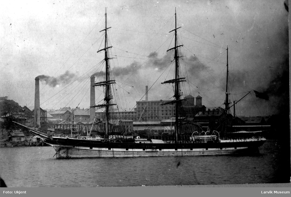 Fartøy, seilskip, "Barossa" av Larvik