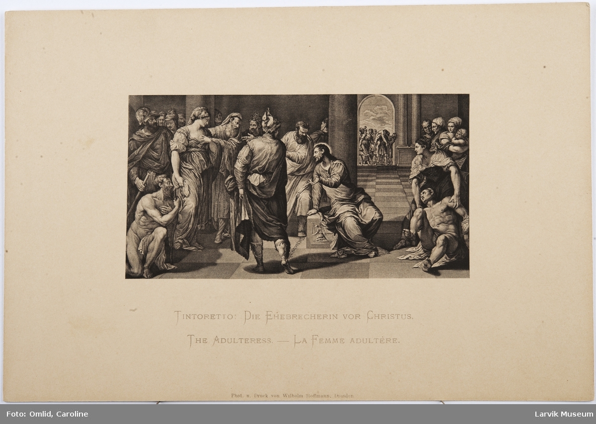 Tintoretto: Die Ehebrecherin vor Christus.