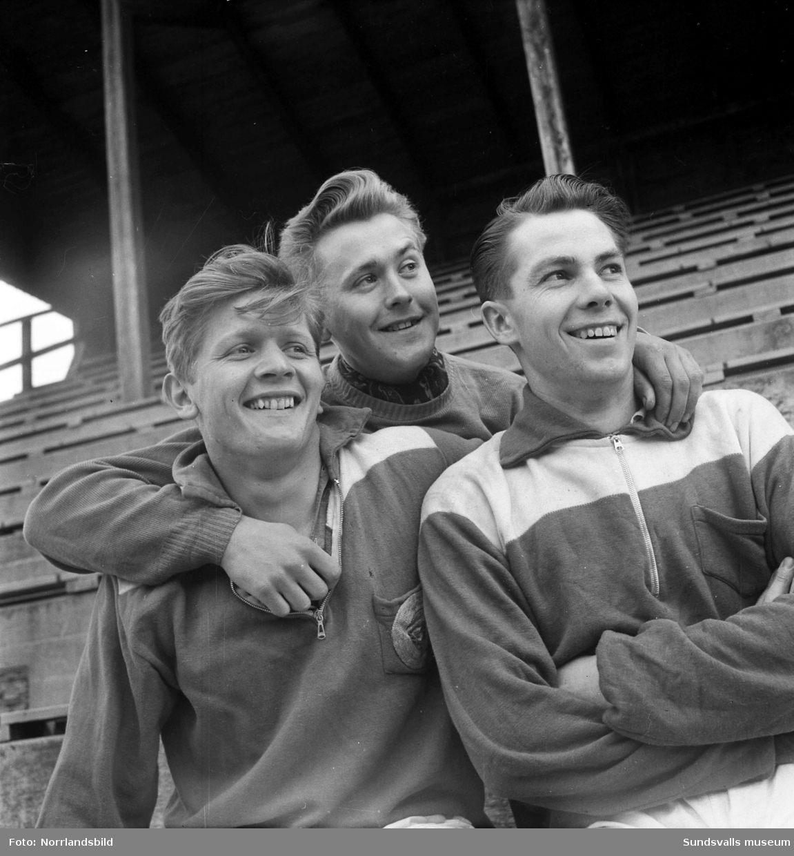 GIF Sundsvalls nyförvärv 1951: Erik Westman, Roland Nilsson och B Engelbrekts.