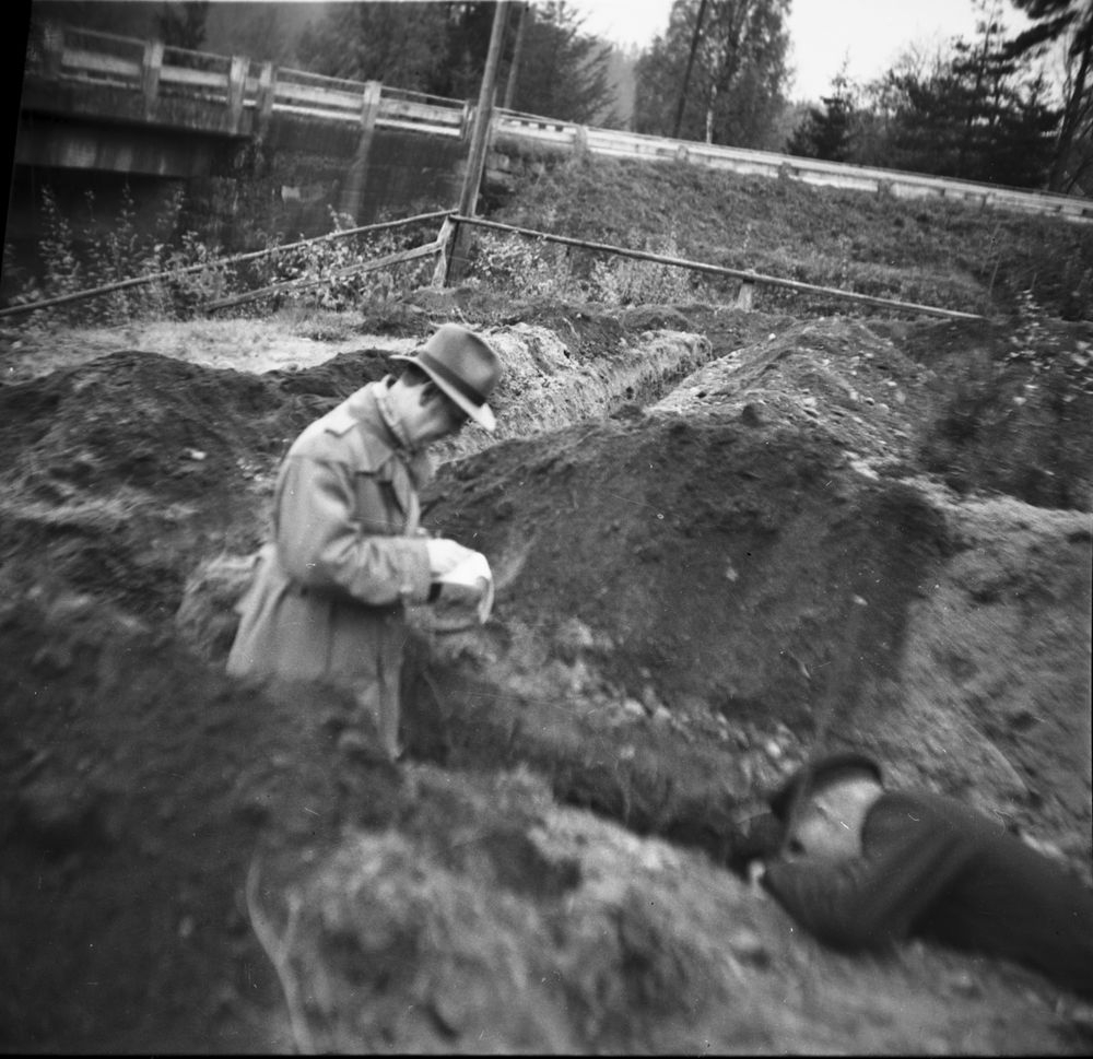Utgrävning 1948-1949.  Hästevadet  Västra Tunhem