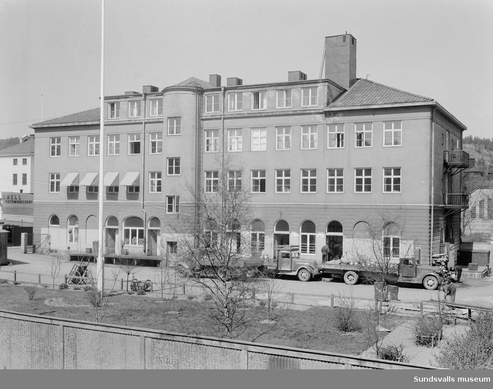 Sundsvalls mjölkcentral SMC. Rådhusgatan 37. Exteriör och interiörer.