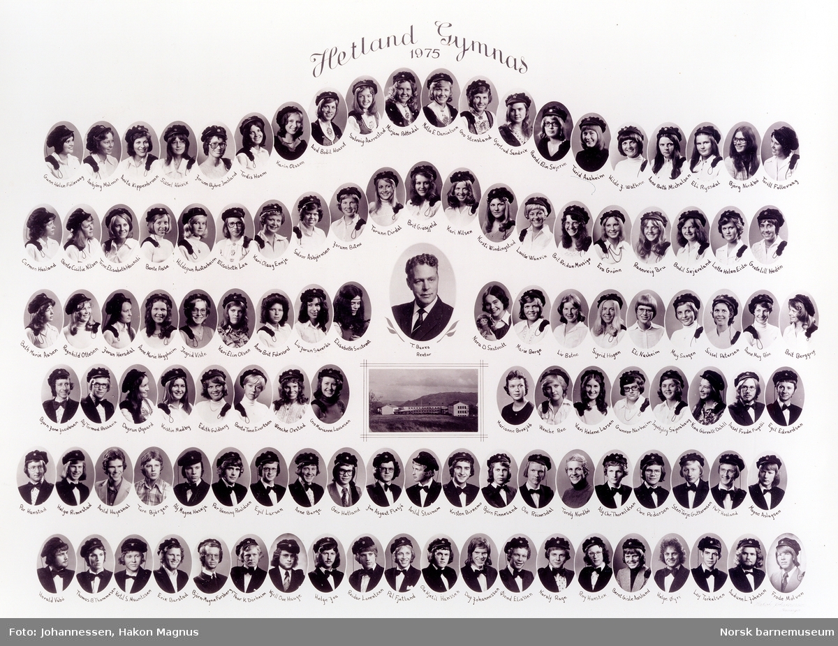 Studentene 1975, Hetland Gymnas.