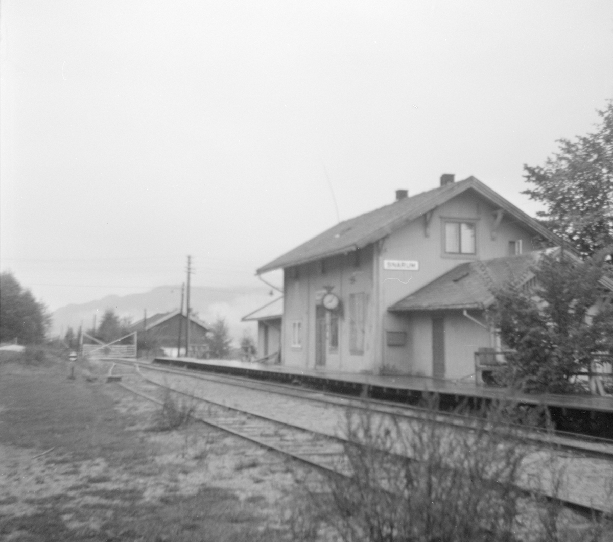 Snarum stasjon på Krøderbanen.