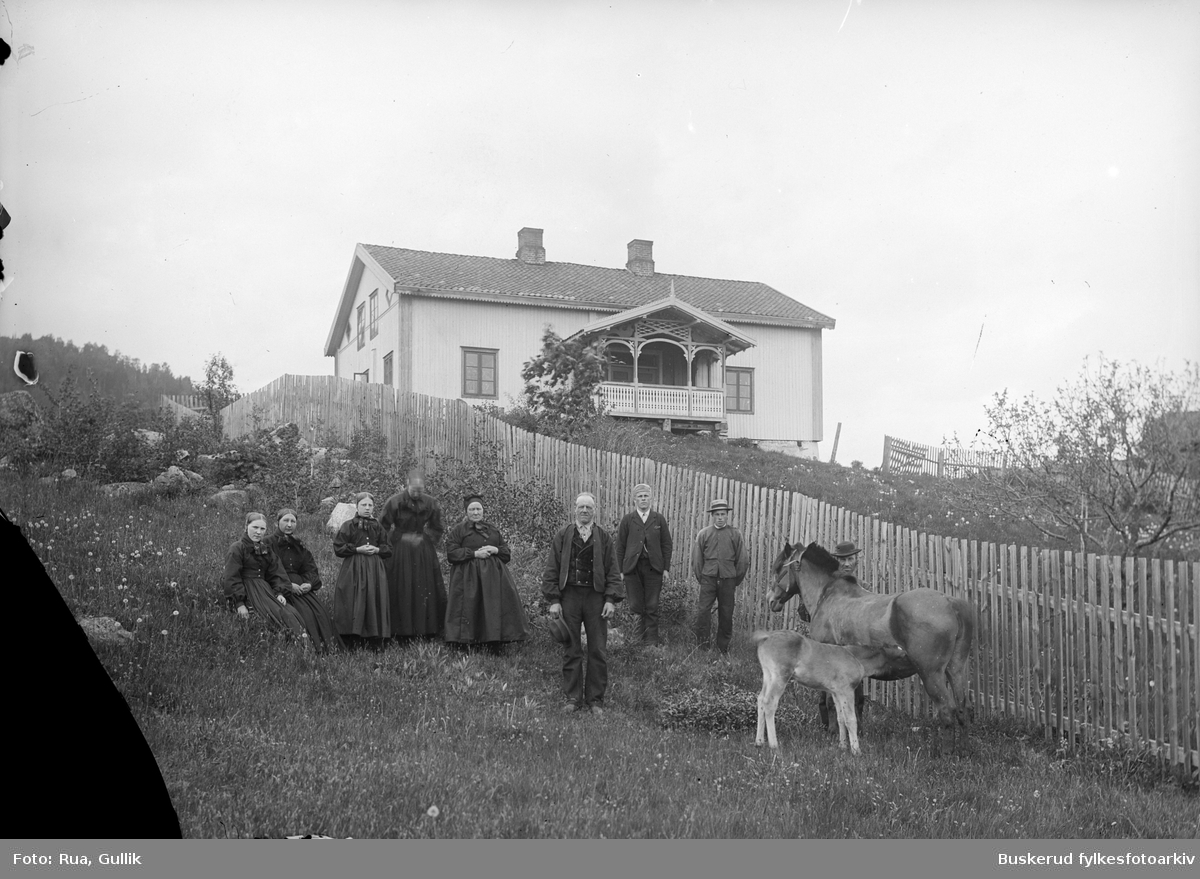 Nerli Flesberg 1899
Midt på bildet : Hellek Totsteinson Nerli (1845-1934)
hest med føll