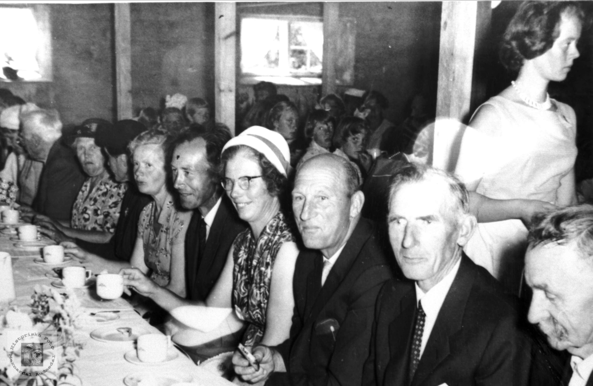 75-årsjubileum Laudal avholdslag.
Leiv Haugedal  (nummer 5 fra høyre på bildet)