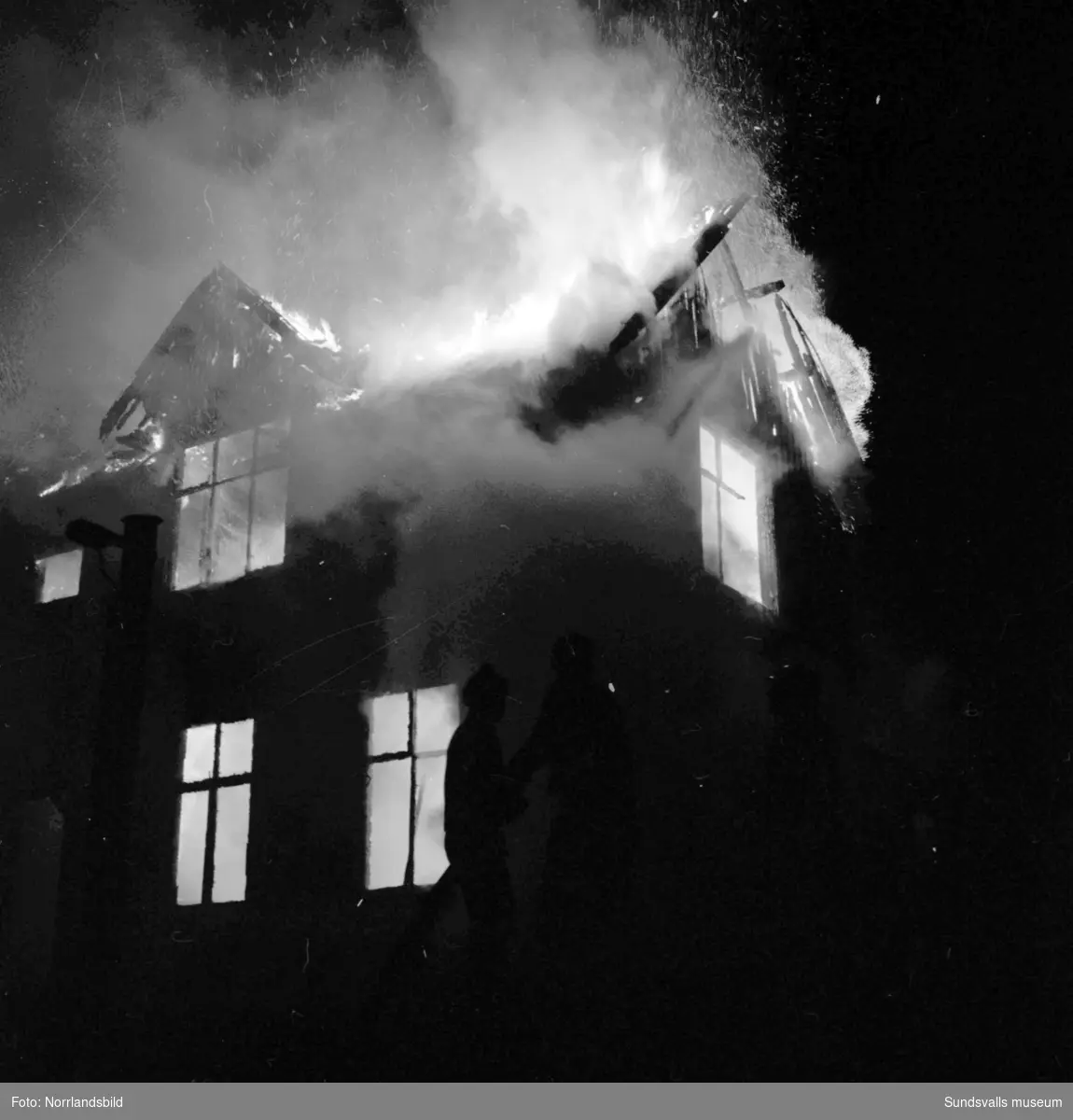 Brand i bostadshus i Granlo.
