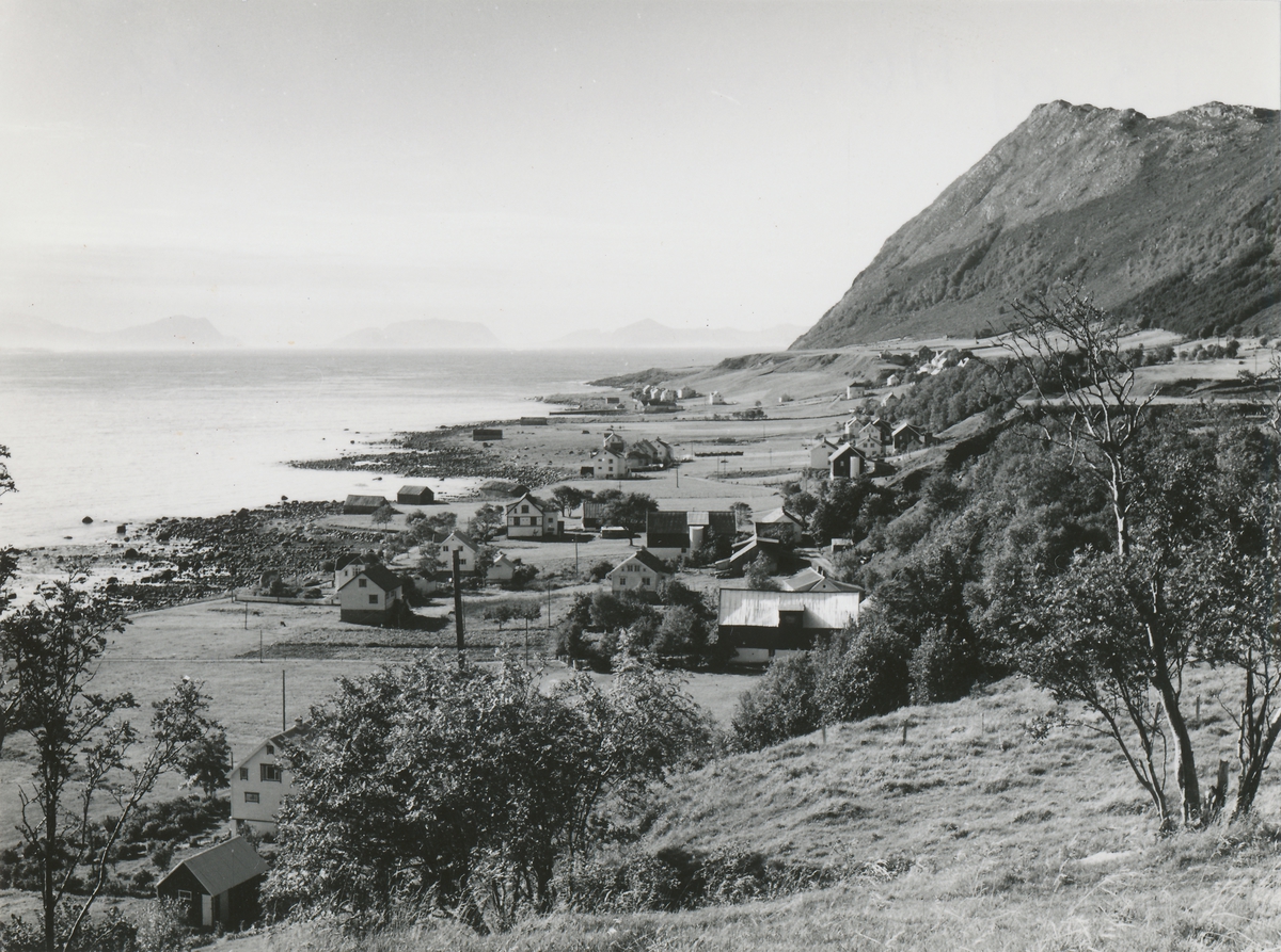 Oversiktsbilde av Godøylandet på Godøy i Giske kommune.
