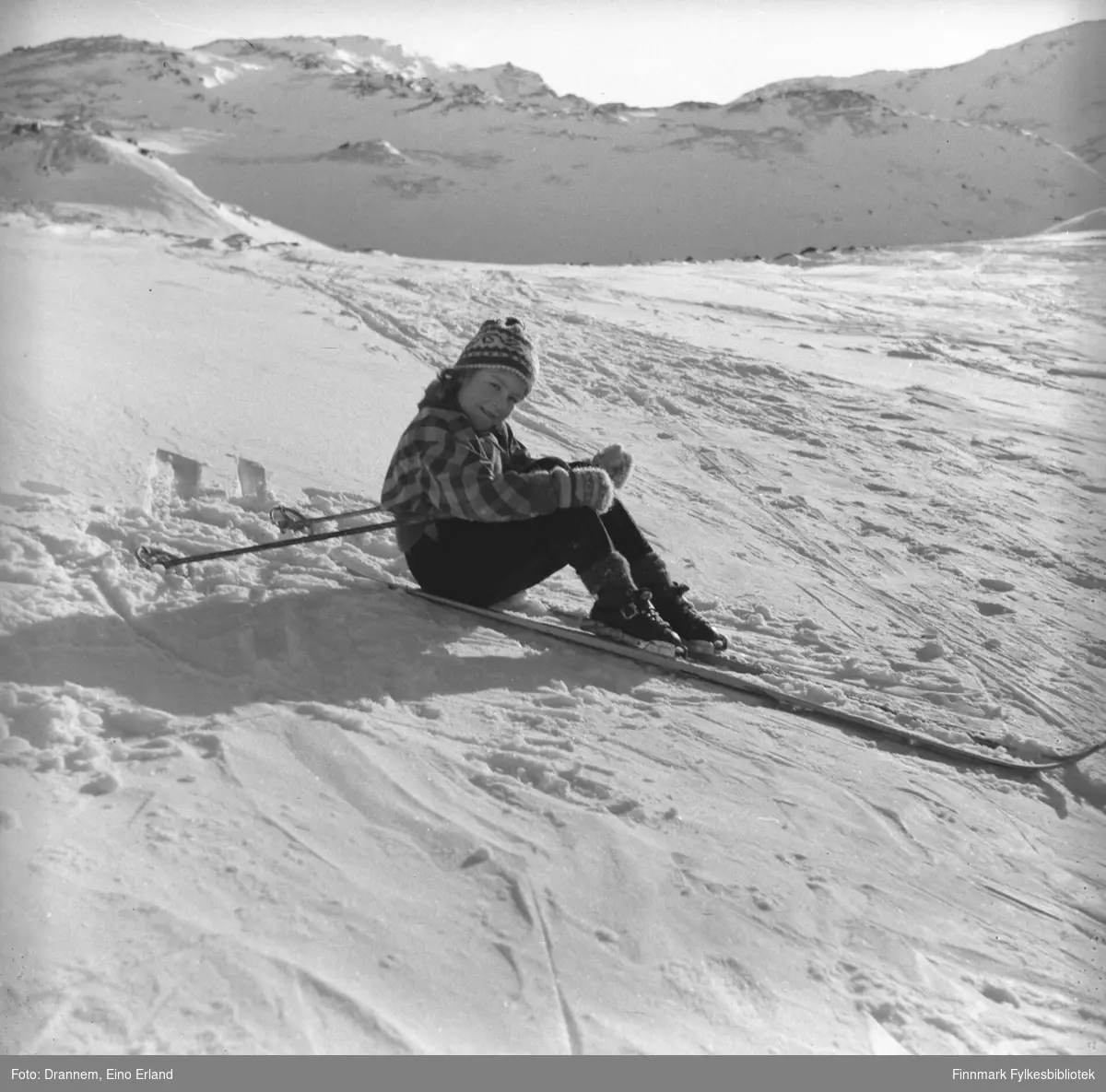 Turid Lillian på skitur i Hammerfest