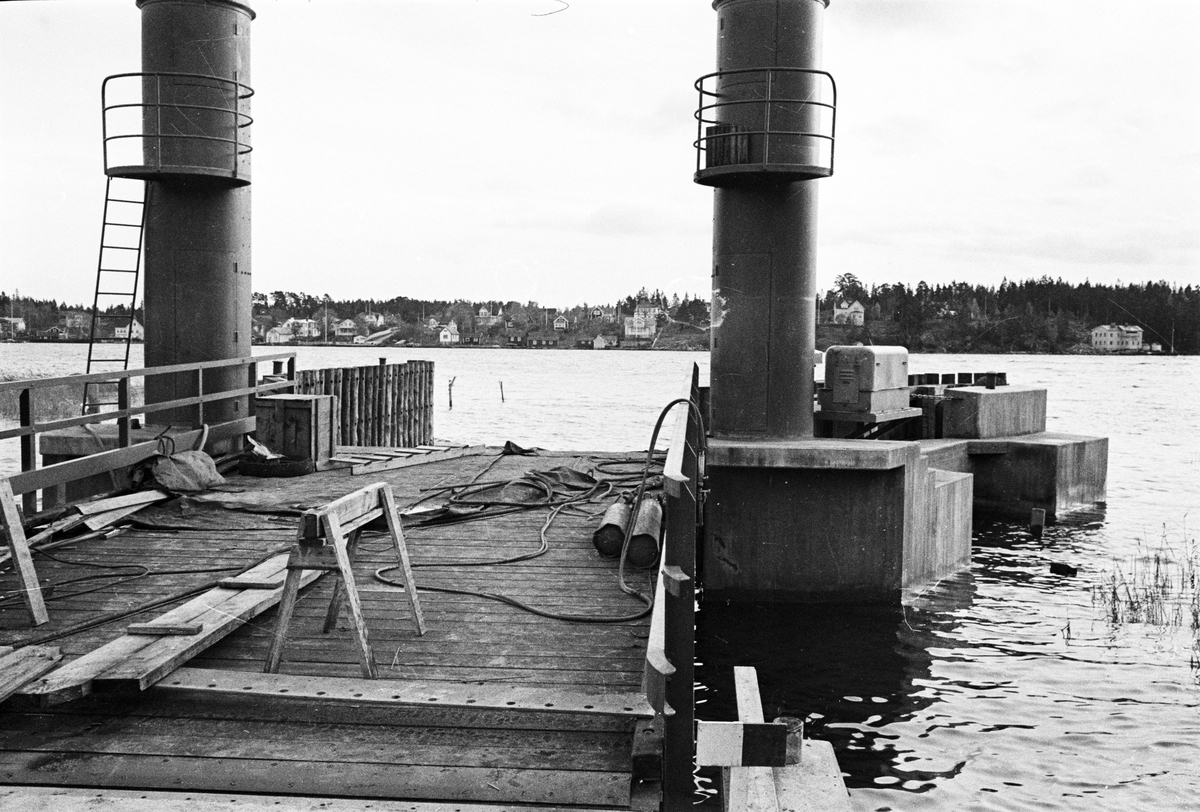 Furusundet, sannolikt Blidö socken, Uppland, 1954