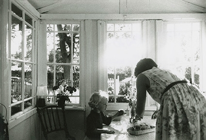Hos familjen Cecilia och Ulf Möller, Gärdesg. 17, i deras koloni
