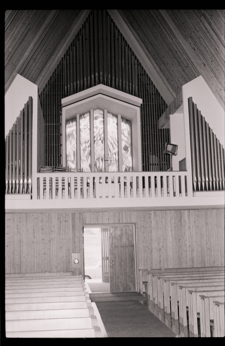 Orgelgalleriet i Harstad kirke.