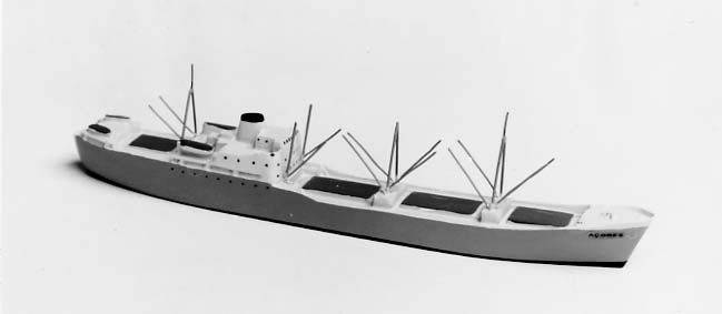 Fartygsmodell av lastfartyget DOROTEA.