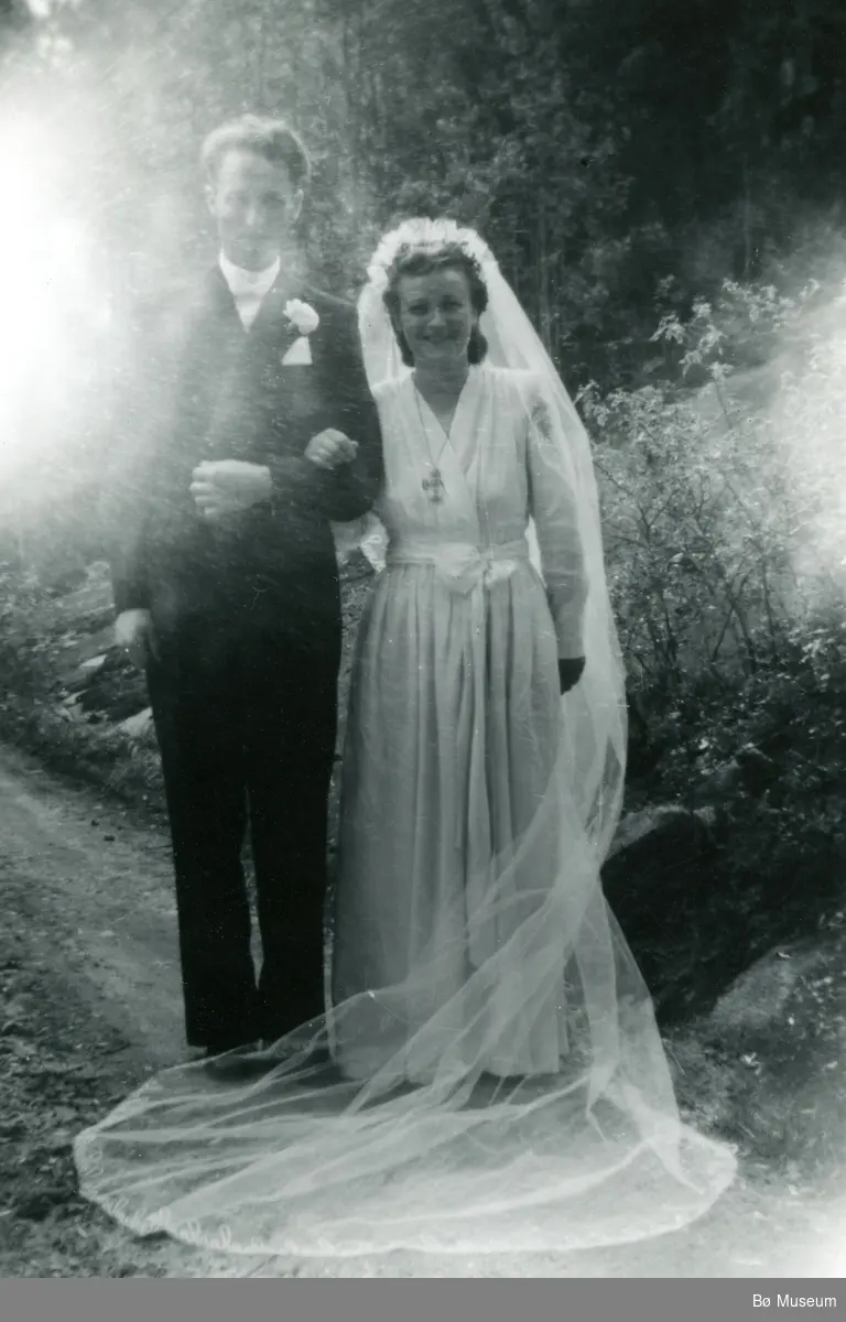 Brudeparet Jørgen og Anne Sønstebø (f. Vreim)
