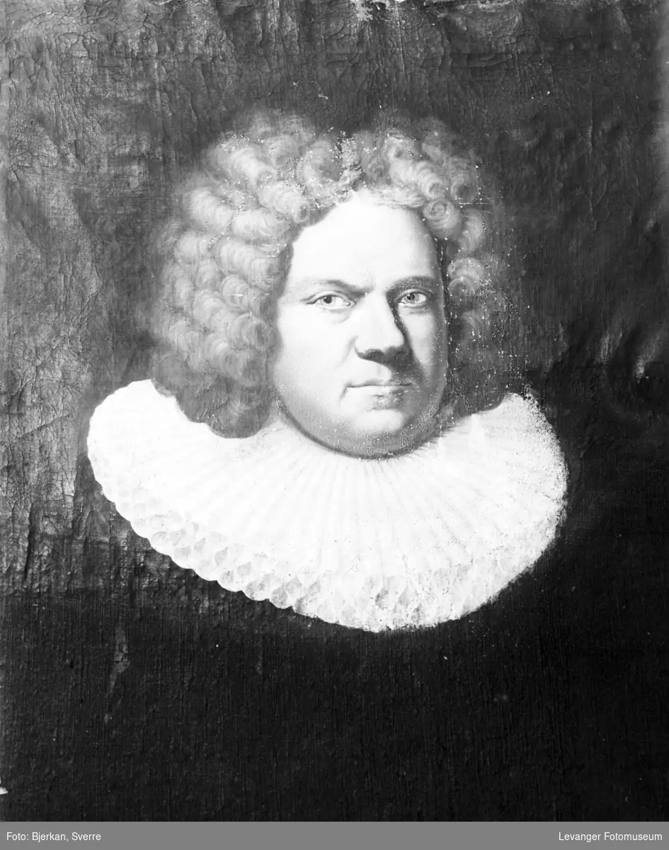 Portrett etter maleri av sogneprest Johan Schielderup, Skogn, Levanger