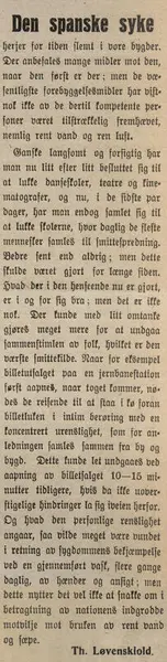 Hedemarkens Amtstidende, 29. oktober 1918