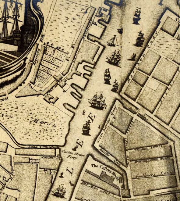 Detalj fra kart over Cork fra 1759, tegnet av John Rocque (Foto/Photo)