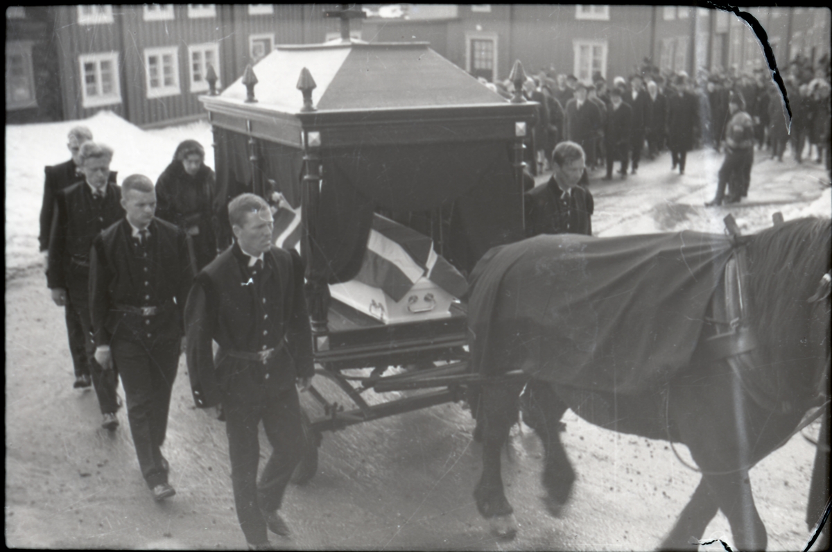 Fra Johan Falkbergets begravelse 17. april 1967