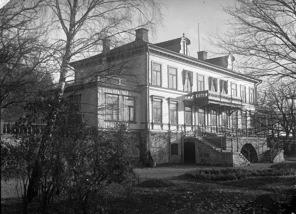 Landeriet Annelund i Annelundsparken. Häradshövding Tor Odencrantz ...