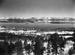 Siste panoramabilde fra før krigen. Tatt i mars/april 1940.