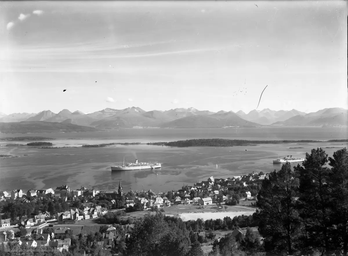 "Siste bildet tatt av Molde før brannen 1940"