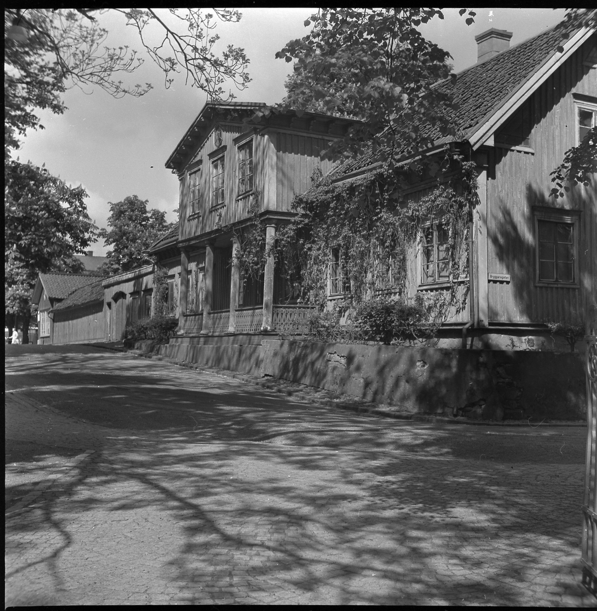 Åmanska fastigheten, kv Bandvävaren. 29 maj 1950