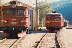 Elektrisk lokomotiv El 9 2062 og elektrisk motorvogn BM 64 u