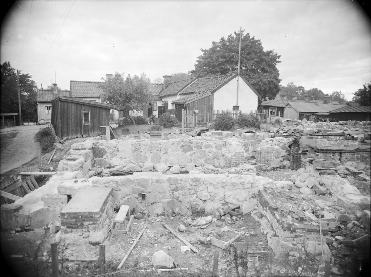 Arkeologisk undersökning av Franciskanklostret, Munksundet, Enköping 1929 - 1931