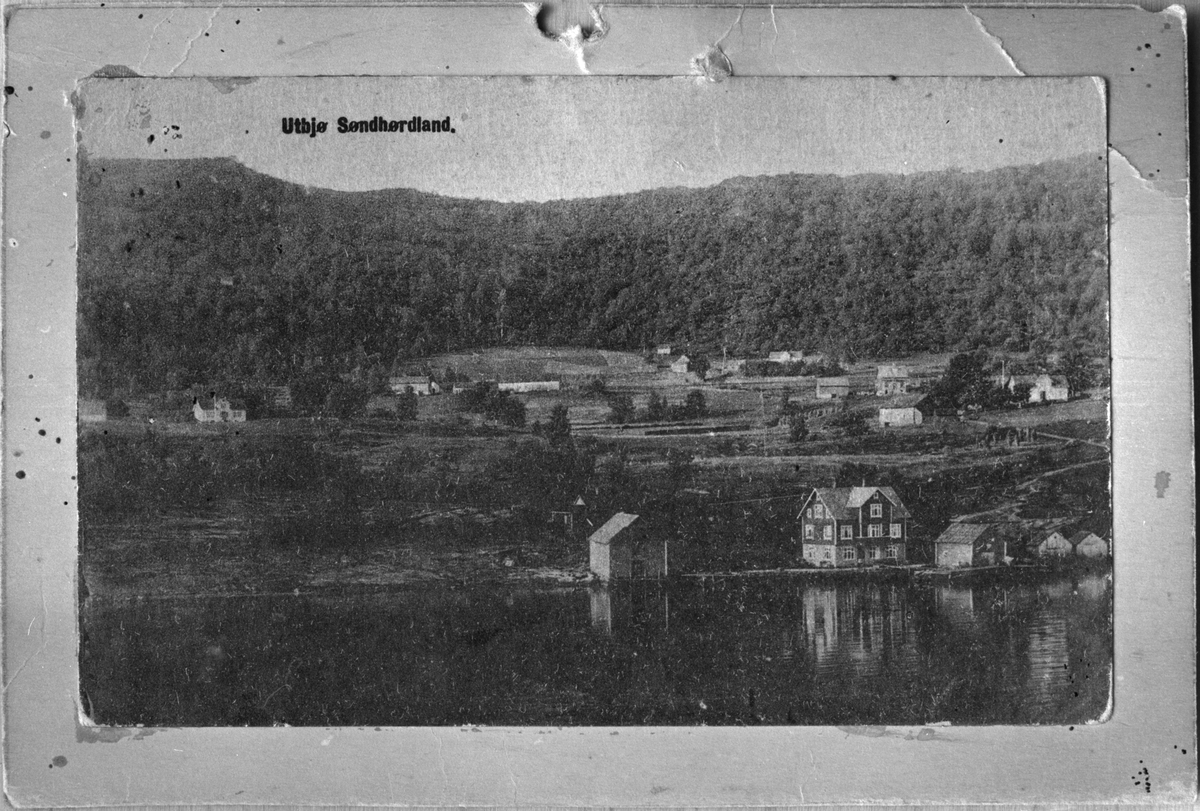 Postkort med motiv frå Utbjoa, 1927.
