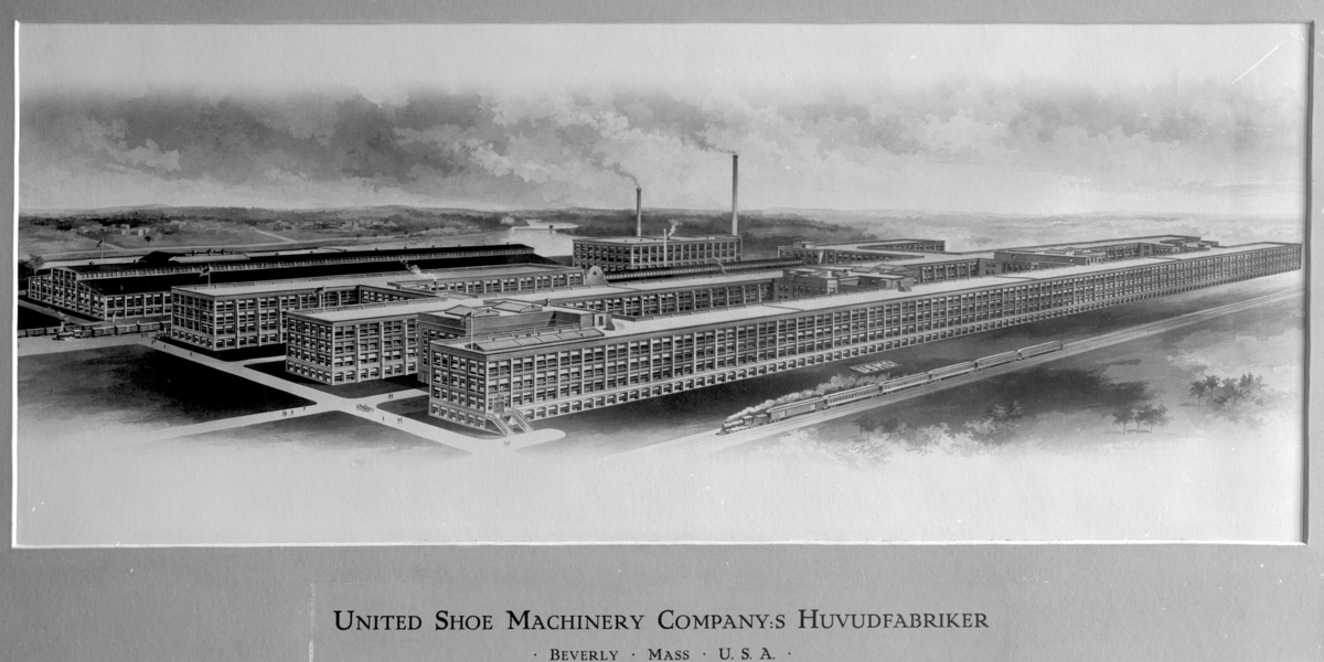 United Shoe Machinery Company:s Huvudfabriker.
Fabriksbyggnader.
Beverly, Mass. U.S.A.