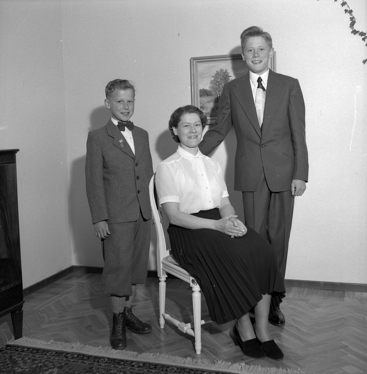 Familj, okänd. Juni 1953