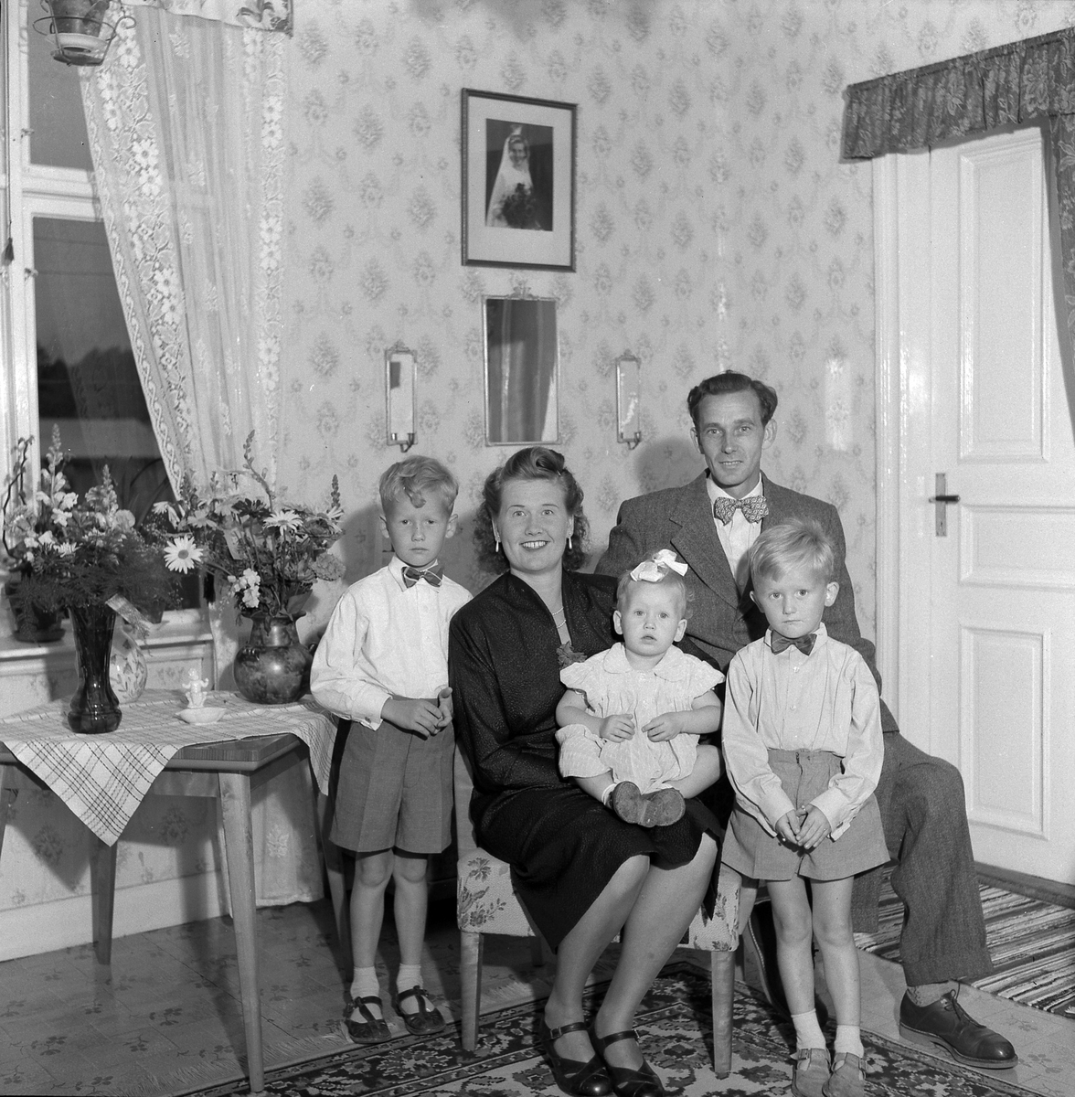 Familj, okänd. Juni 1953